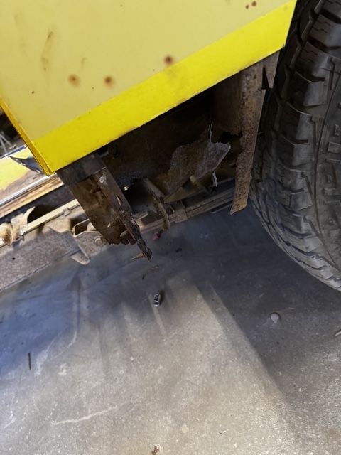 Rear quarter eaten from behind
