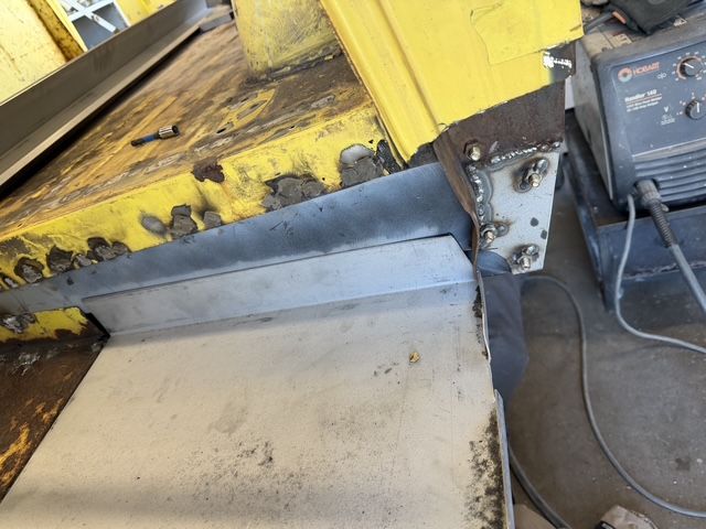 Rocker welded in and dressed