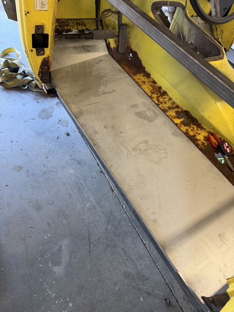 New floor laid in