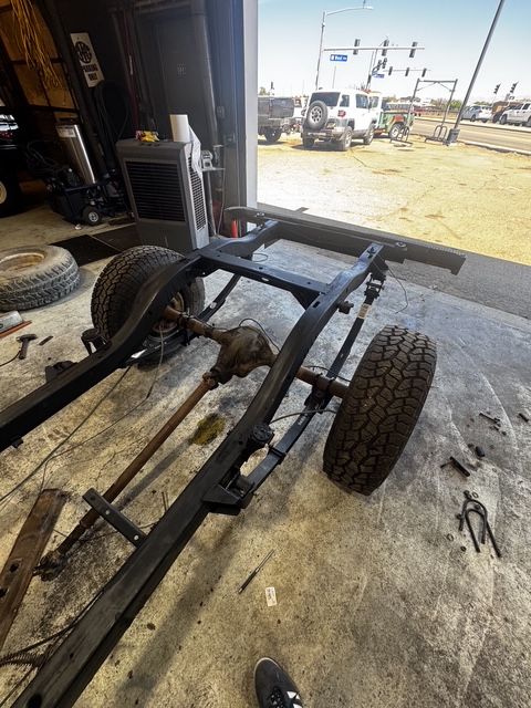 Rolling chassis out of the way
