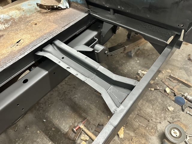New floor supports laid in