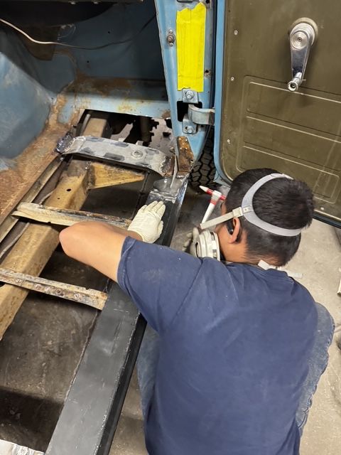 Cutting out the last of the bad steel