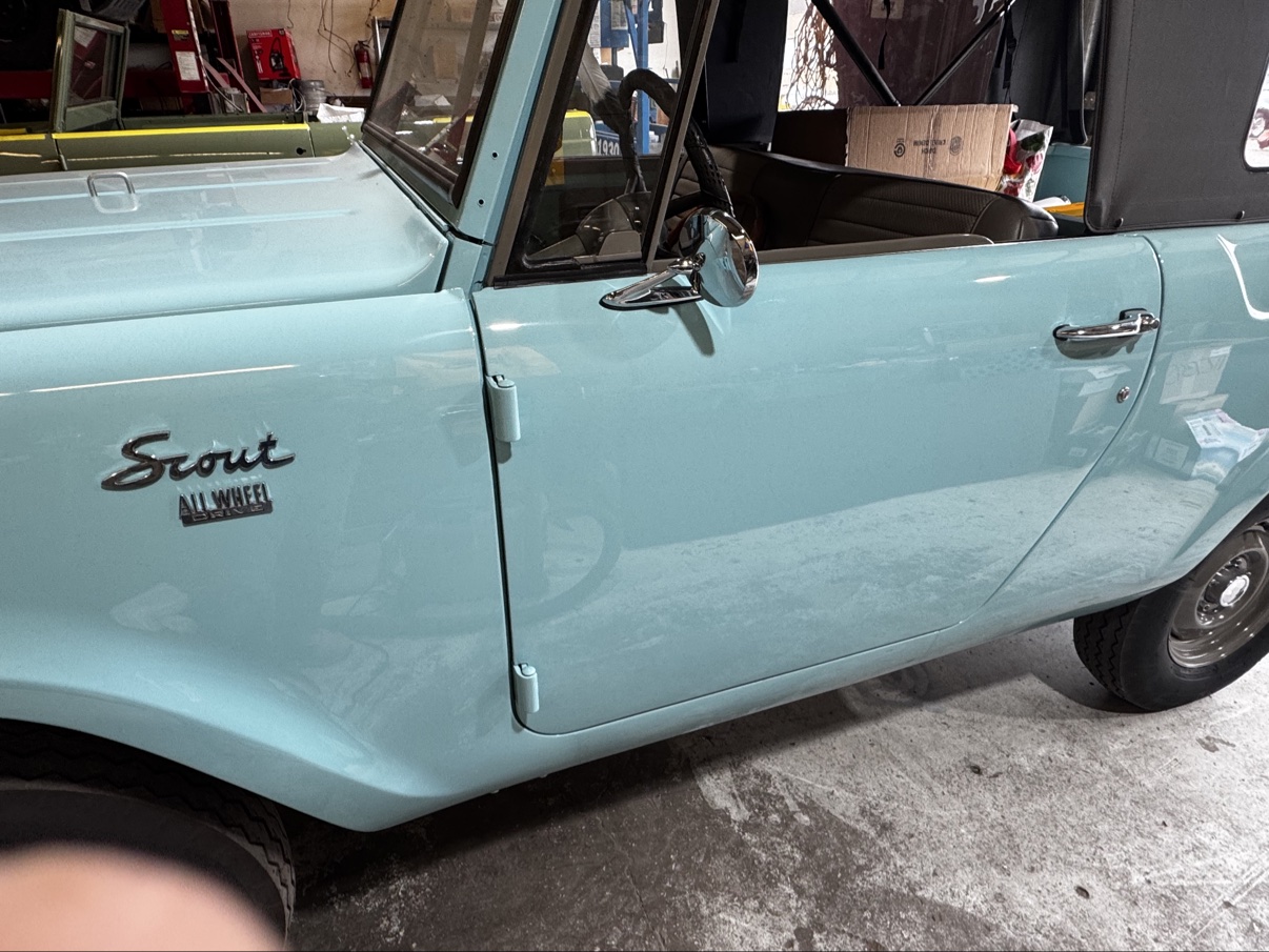 Scout 80 badge on Deep Lagoon Blue paint