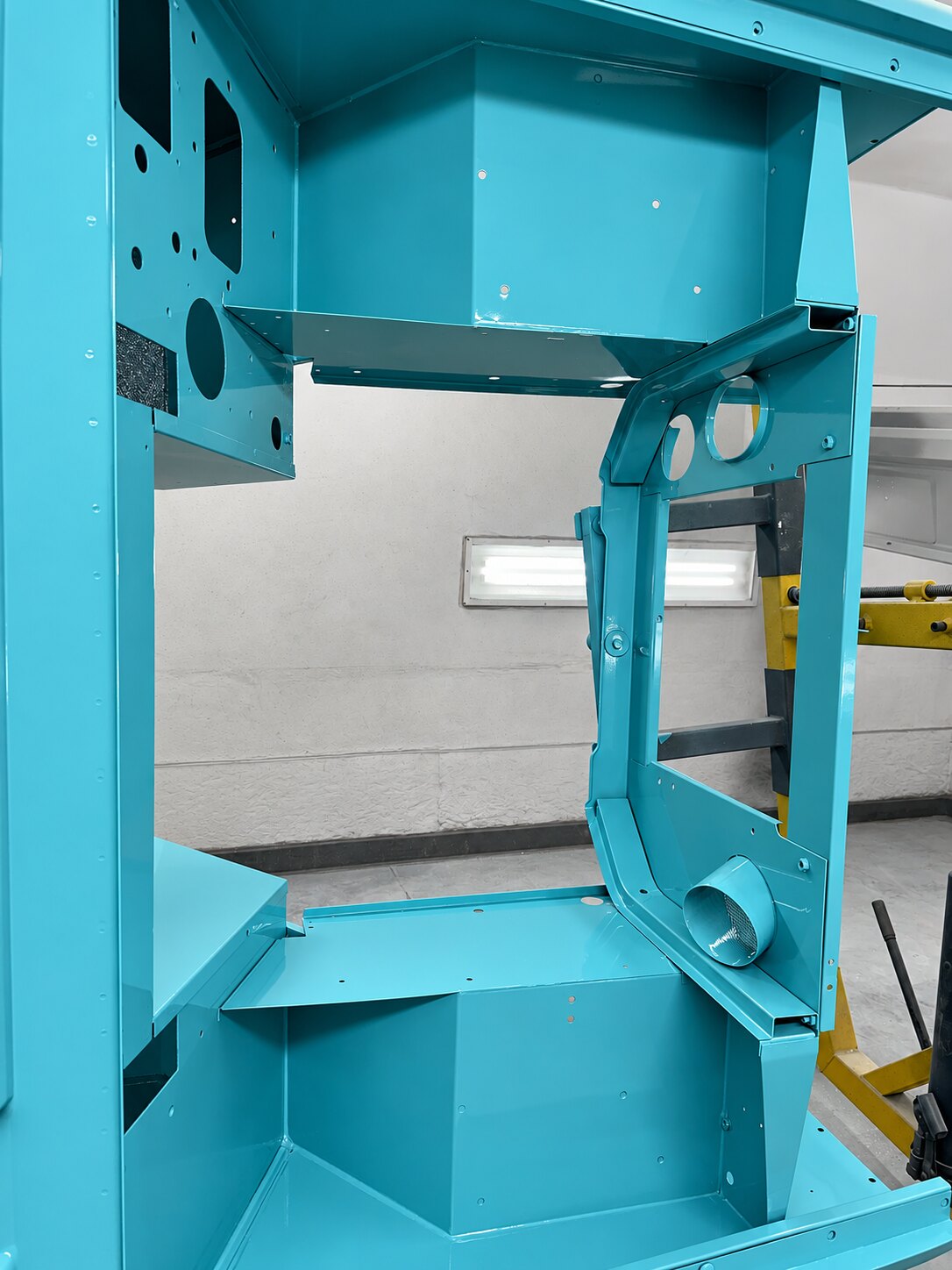 Door frame detail in fresh paint