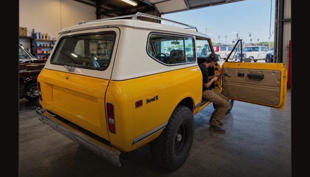 Yellow Scout II rear three-quarter